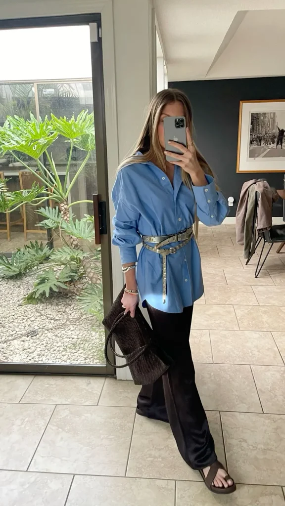 how to style oversized shirt womens