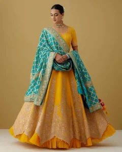 haldi outfit for bridesmaid