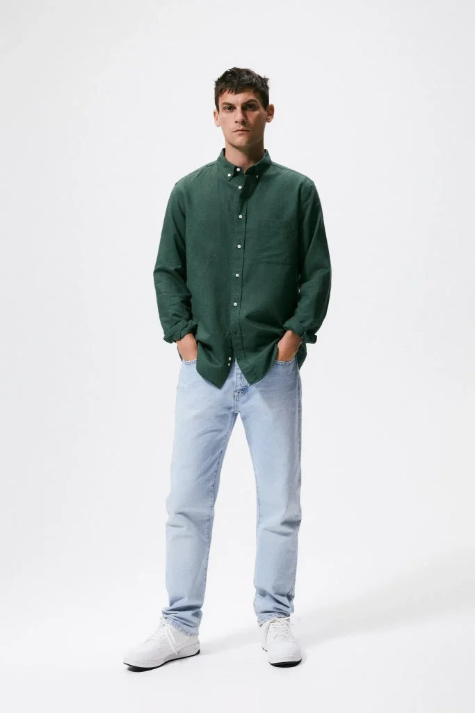 casual shirt pant combination for men
