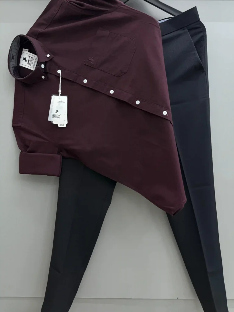 maroon shirt combination