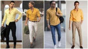 top 17 yellow shirt combination for mens