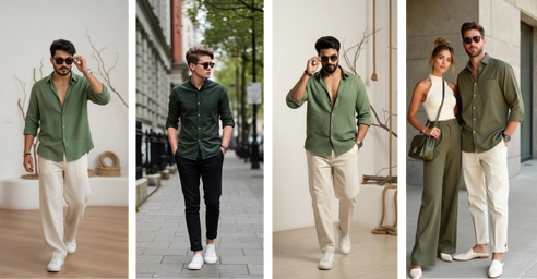 Olive Green Shirt Combination